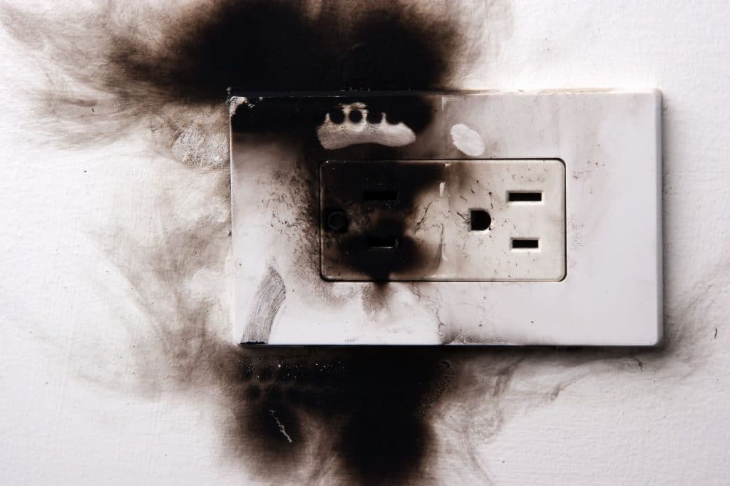 Fire at an Outlet